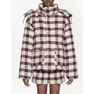 NEW Gucci plaid printed coat